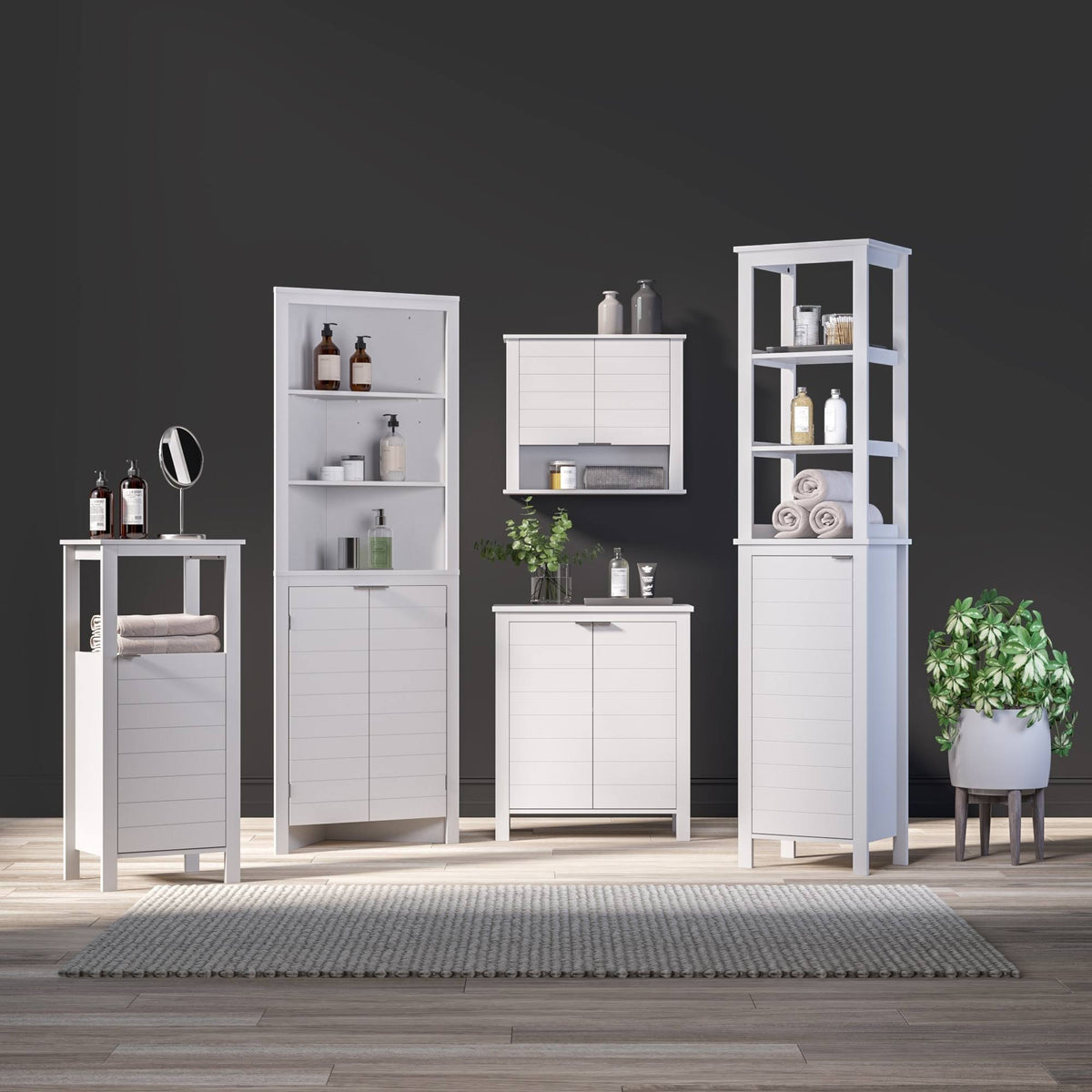 White 2 Door Floor Cabinet E772446
