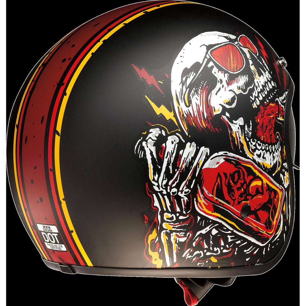 Black/Red Saturn Helmet Q16452