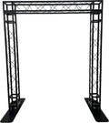 Black Square Metal Arch Truss 8 Ft. Width 7 ft. Height Portable DJ Lighting System U951619