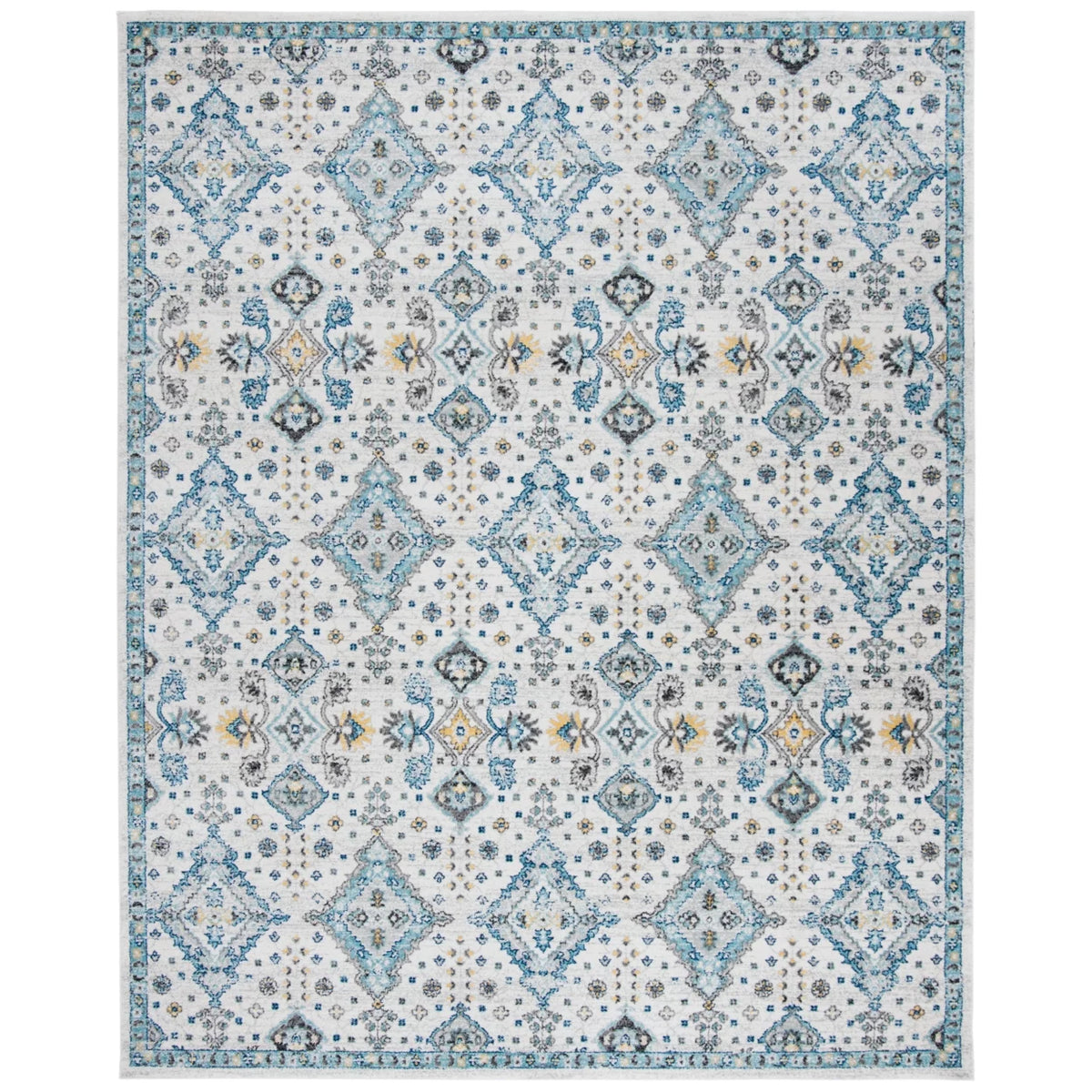 Ivory Light Blue 10' x 14' Area Rug T627