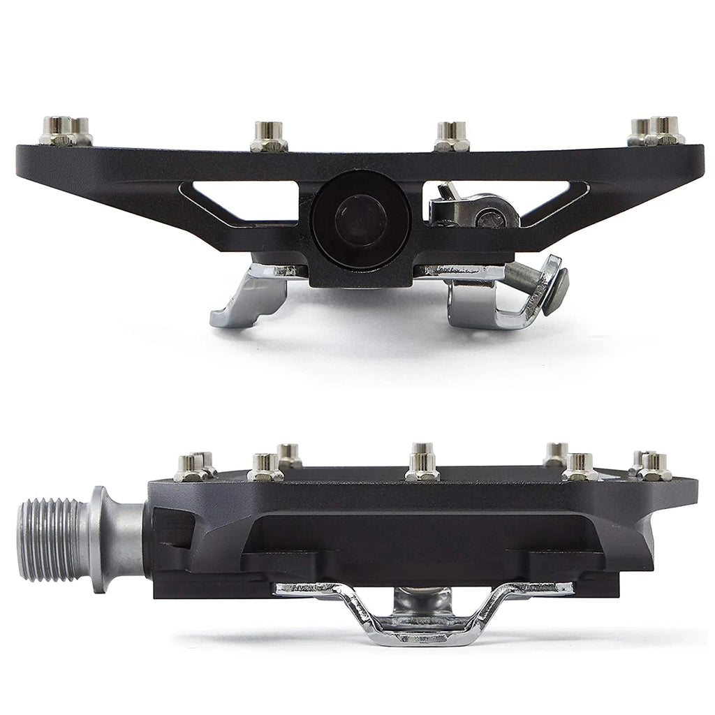 Green Clipless Mountain Bike Pedals with SPD Cleats U30576