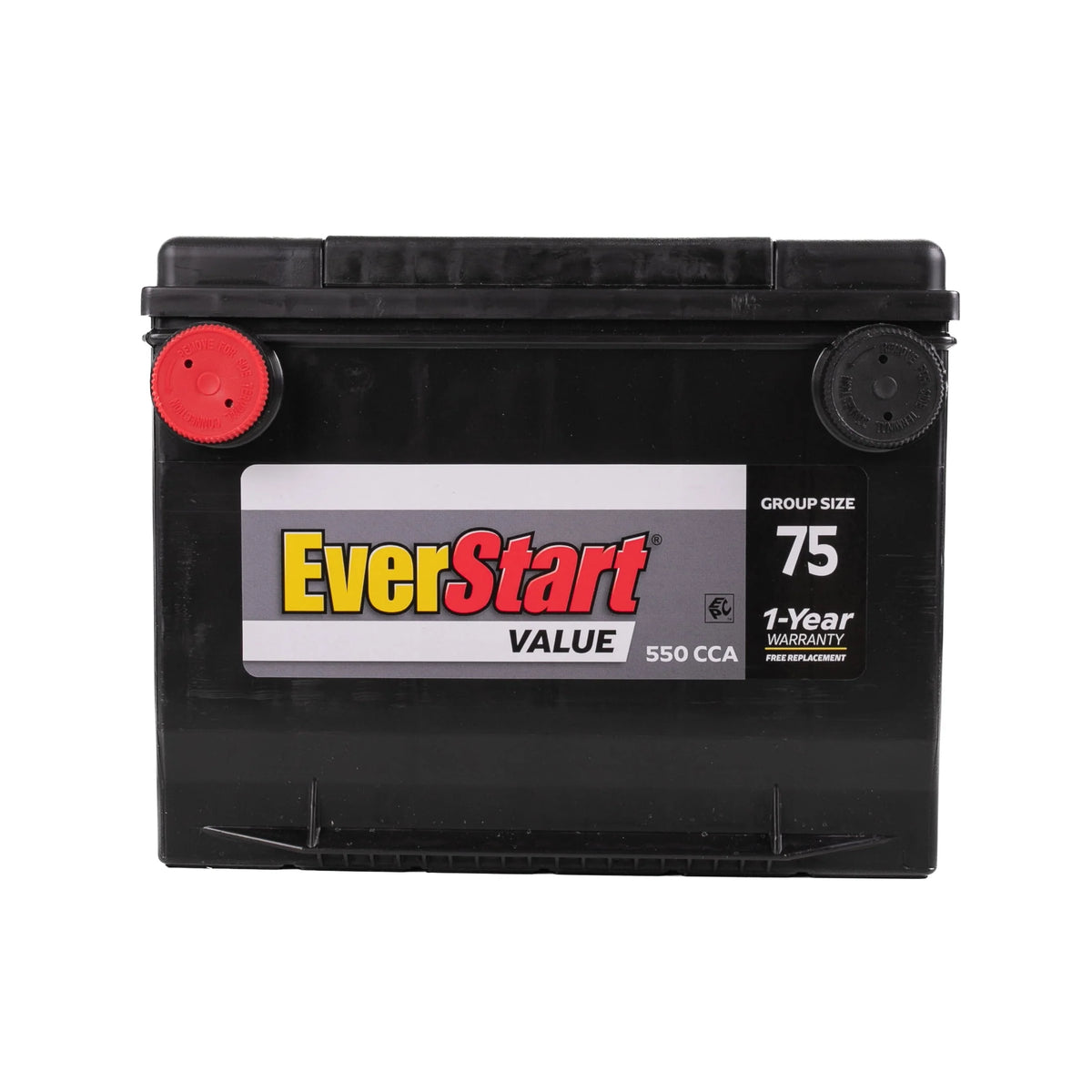 Lead Acid Automotive Battery Group Size 75 12 Volt 550 CCA X659761