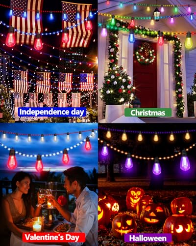 50Ft RGBw Color Changing Dimmable String Lights B305