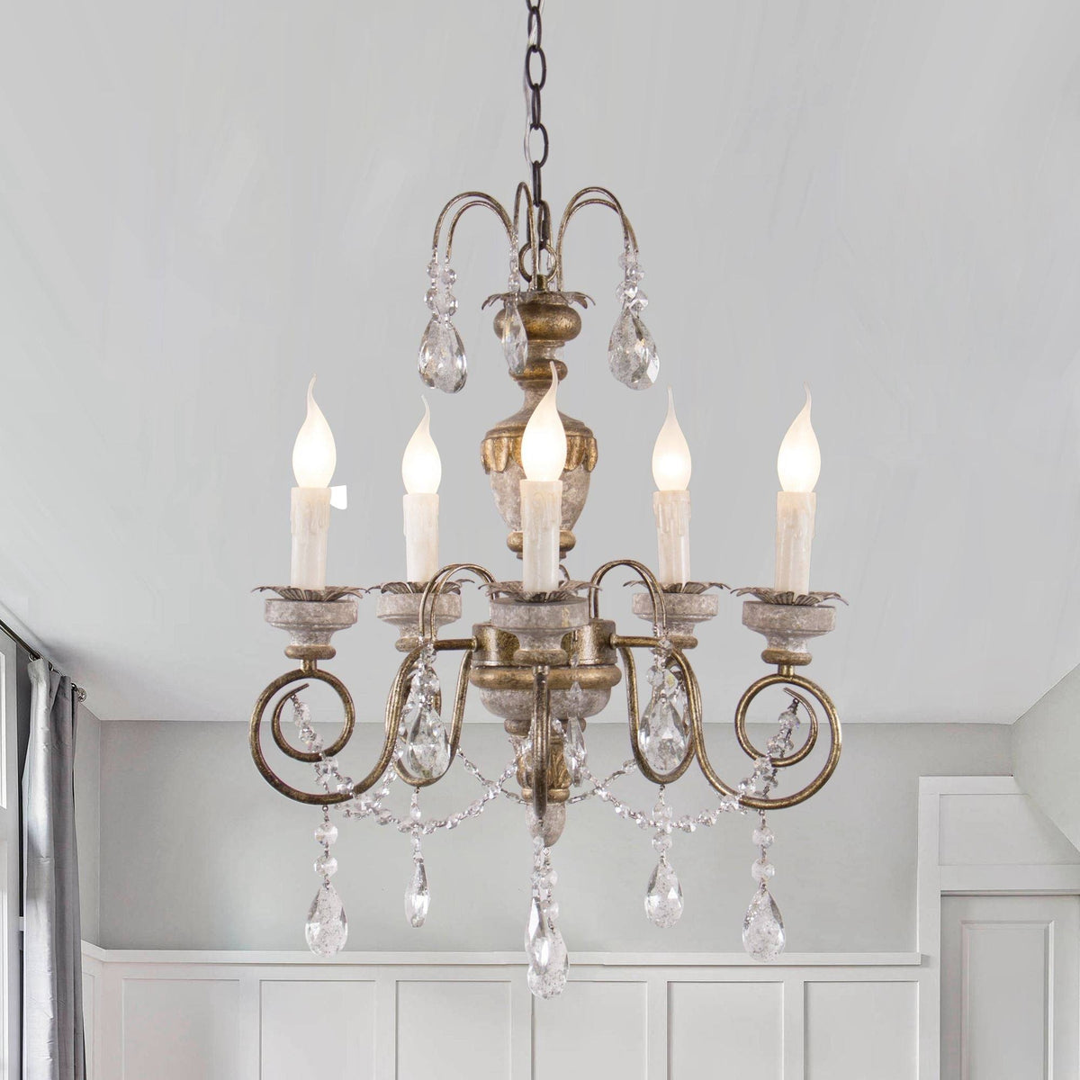 Rustic Crystal Chandelier F7578
