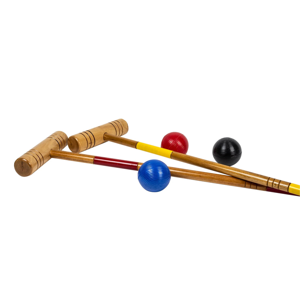 Wood 6 Player Croquet Lawn Game Set S521