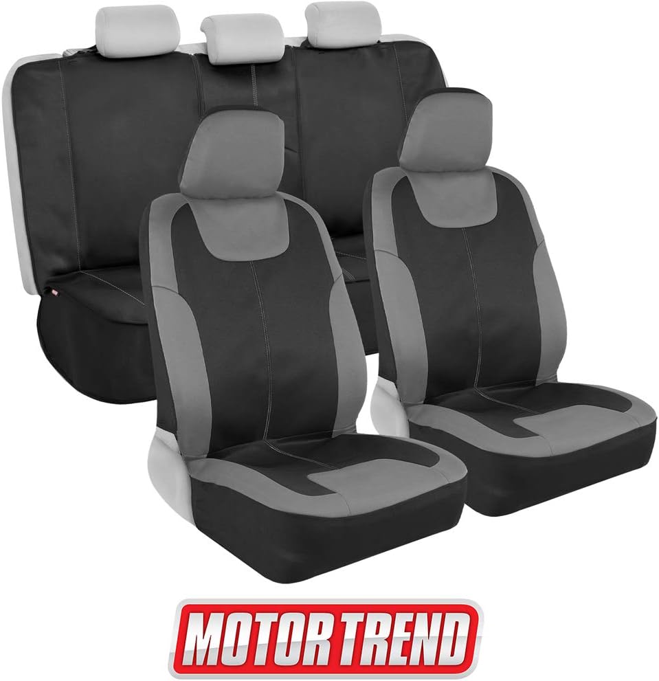 Beige Waterproof Neoprene Car Seat Covers, Full Set, Pack of 2 Y898261