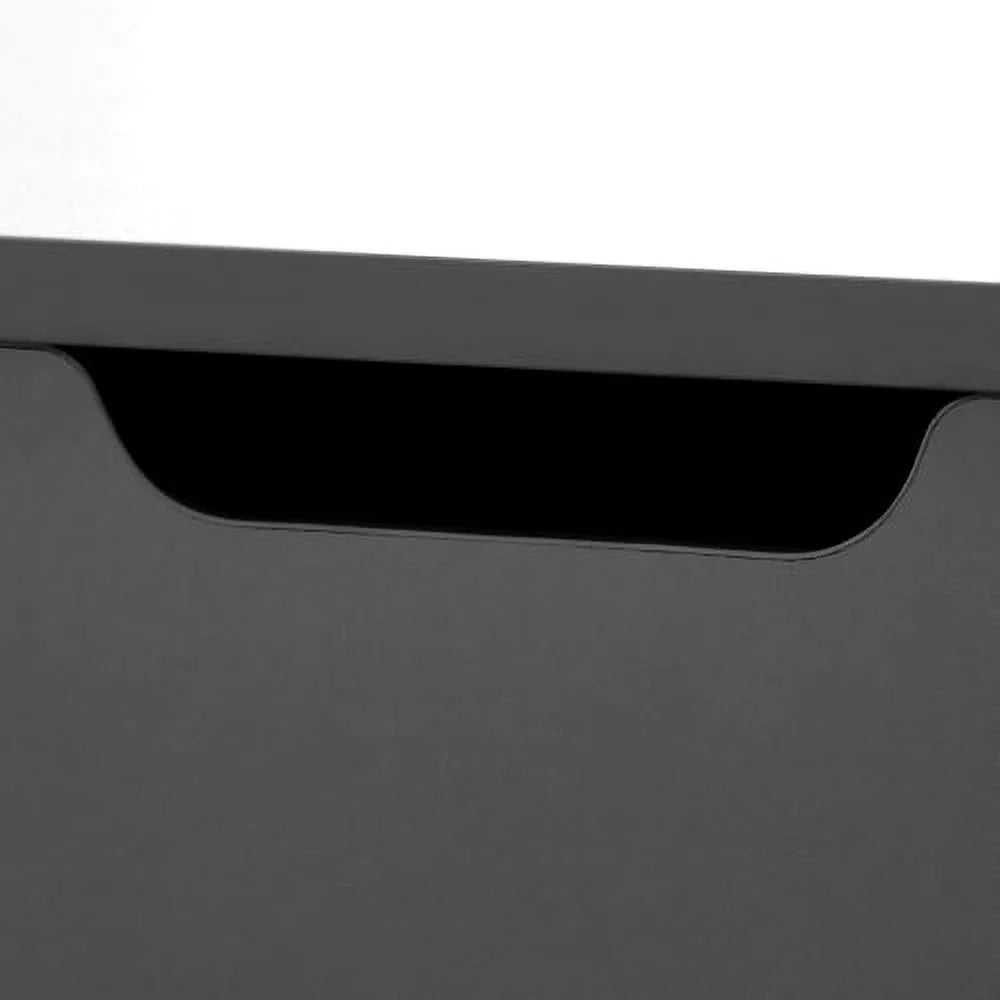 Black Solid Wood Coffee Table with Storage I479