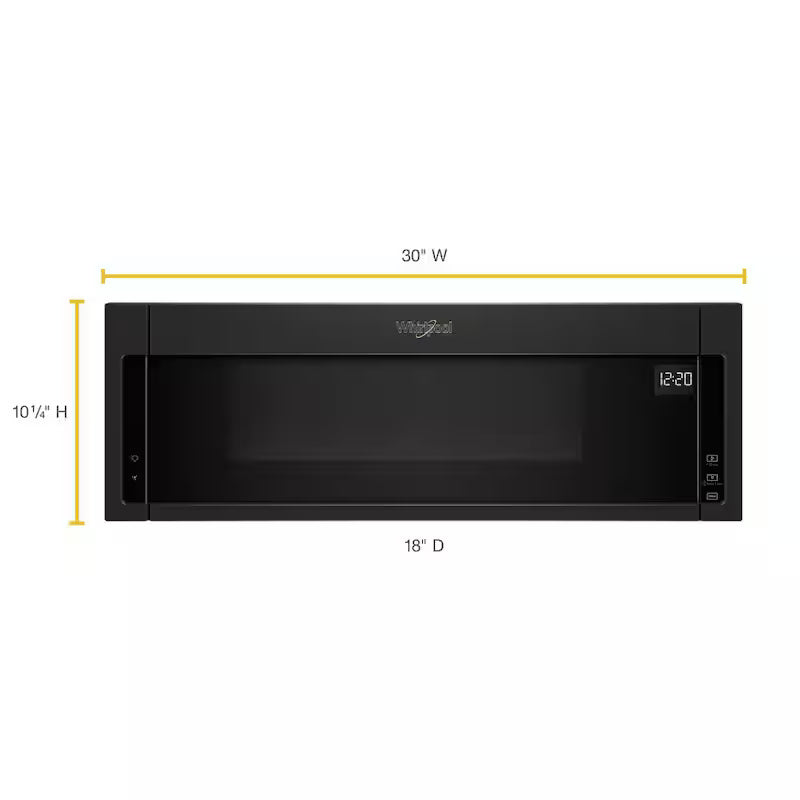 Low Profile Microwave Hood Combination in Black O5257