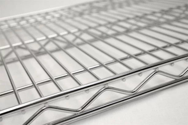 48" Wide Chrome Bakers Rack with Butcher Block W211377