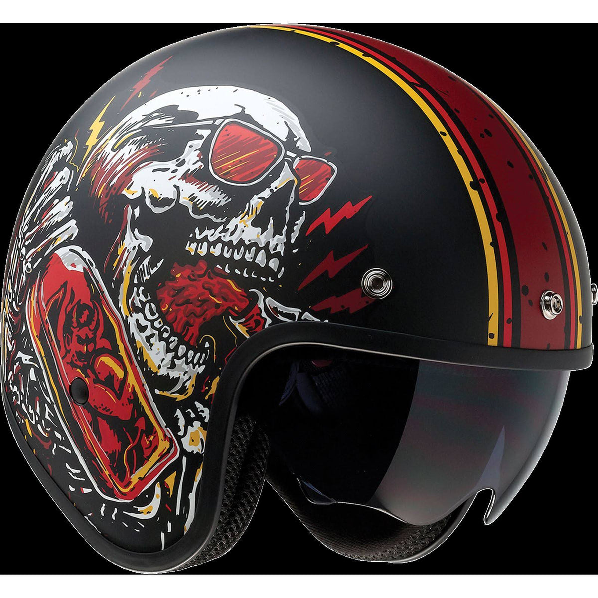 Black/Red Saturn Helmet Q16452