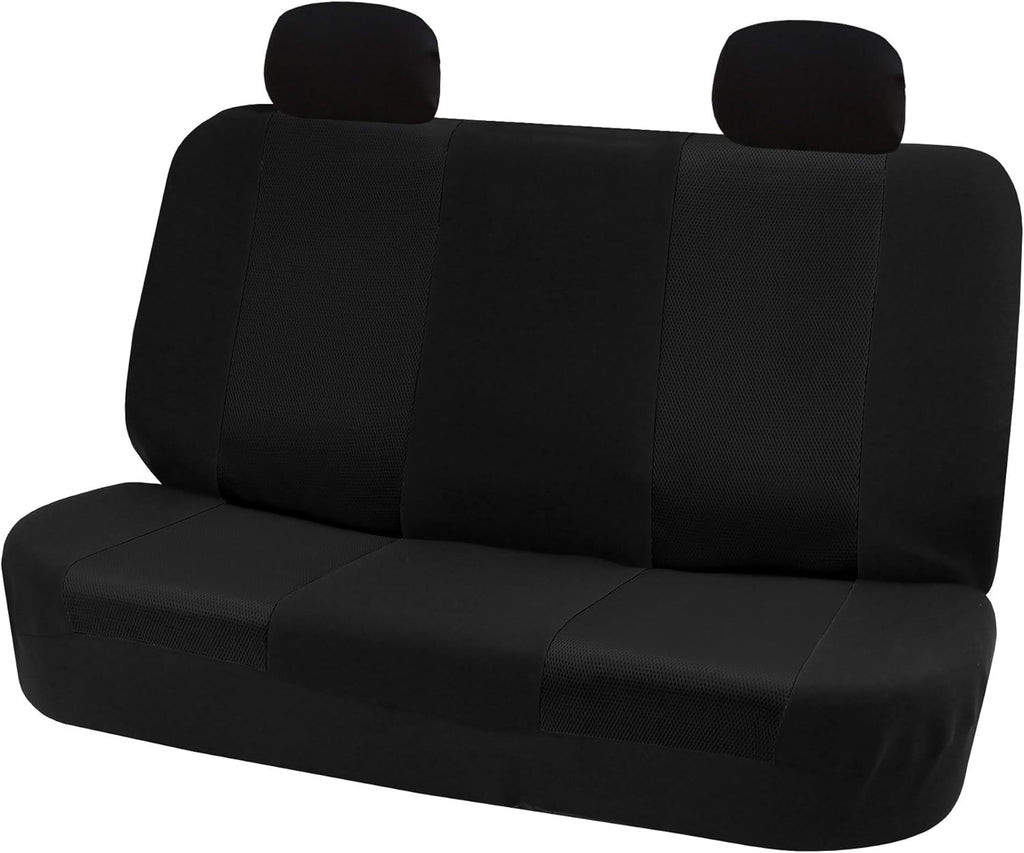 Black Cloth Seat Covers Rear Set D503