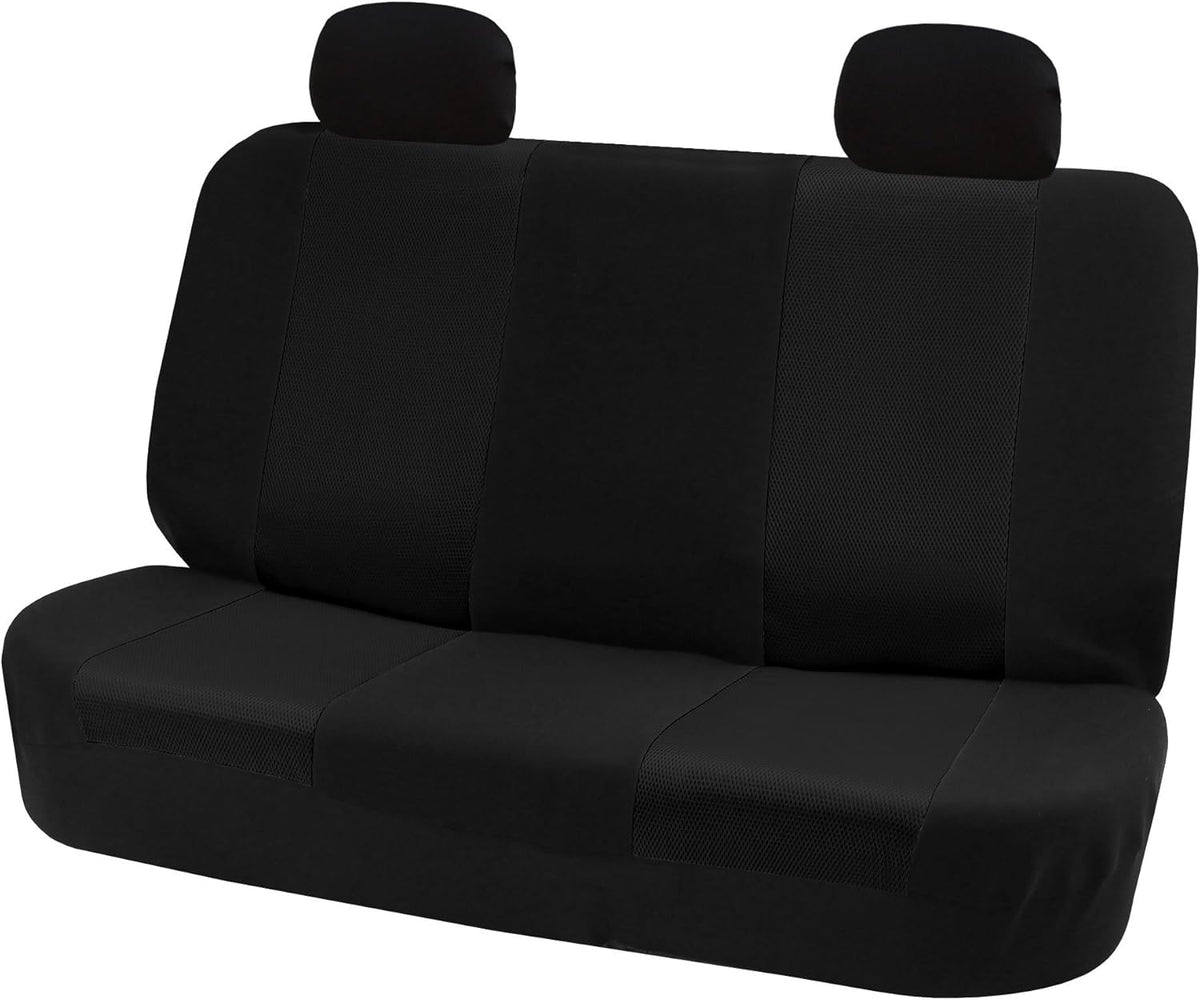 Black Cloth Seat Covers Rear Set D503