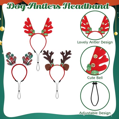 Christmas Dog Headband and Bandana Set Z573