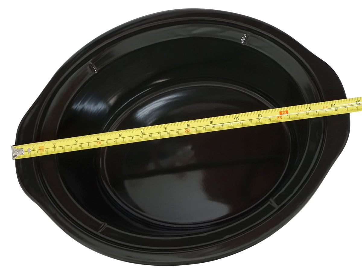6 Qt Black Stoneware Slow Cooker D372157