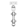 Surface Slide Bolt 4x22 Long Satin Chrome Plated Z2208