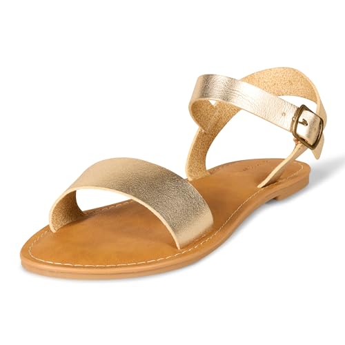 Women's Two Strap Buckle Sandal D127