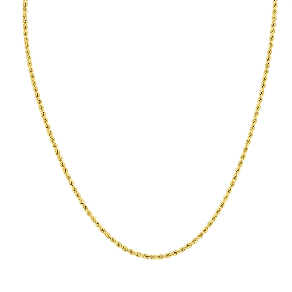 18 Inch 14K Yellow Gold Filled Rope Chain with Lobster Clasp J401534