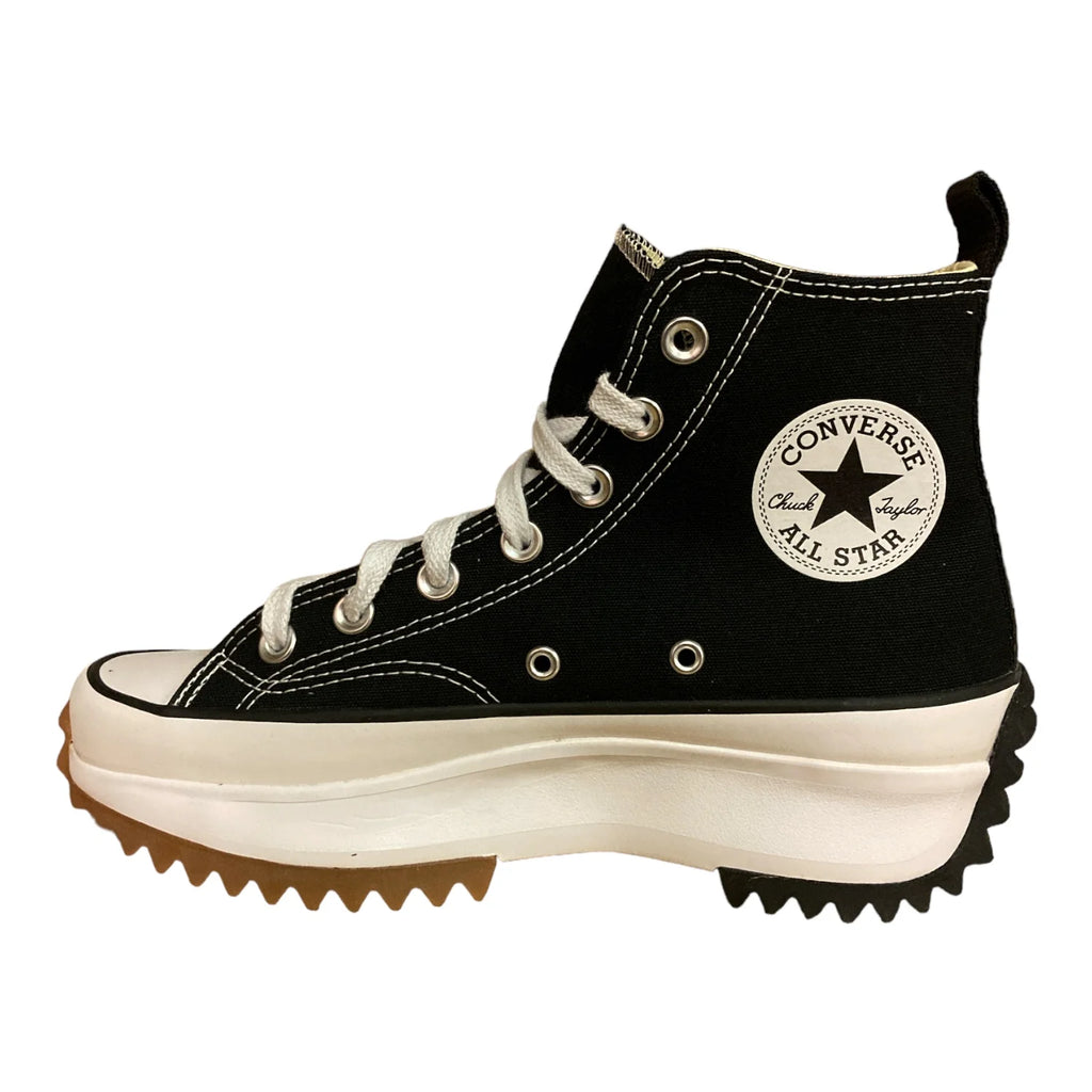 Black White Gum Canvas High Top Platform Sneakers V48646