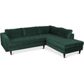 Green Velvet Corner Sectional Sofa R2740