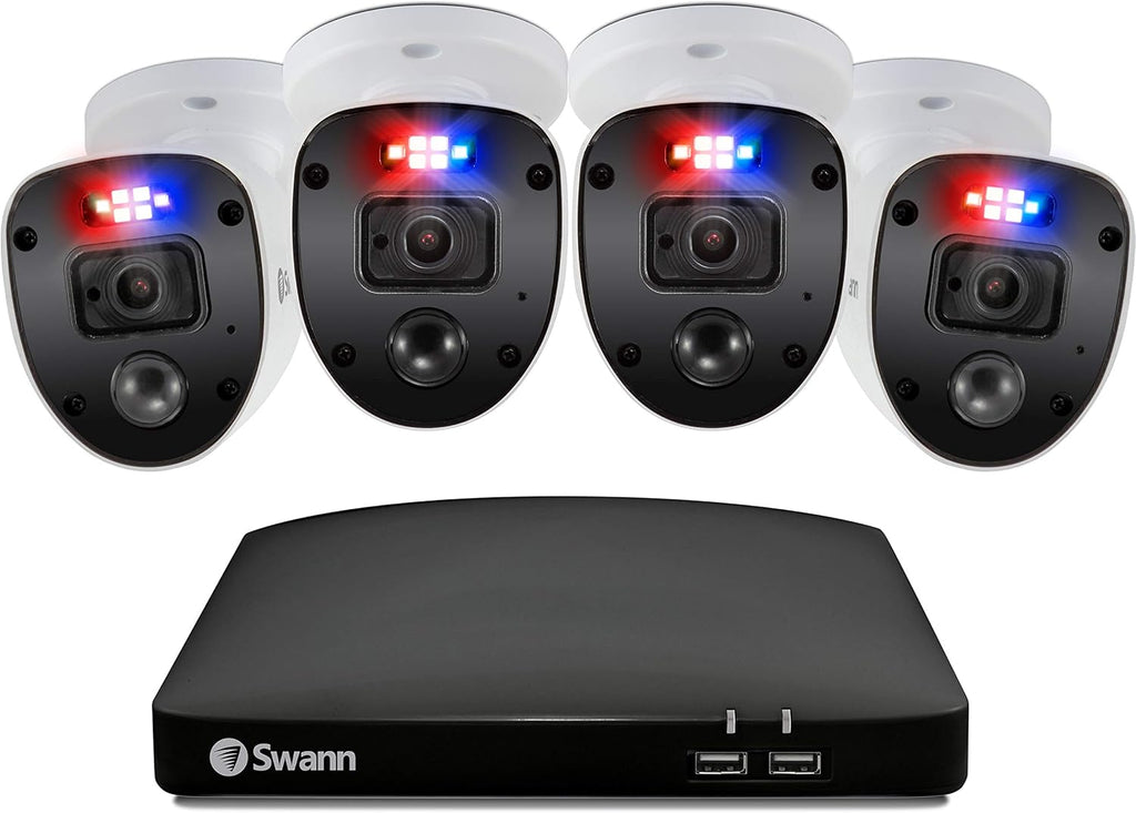 4 Channel 1080p HD DVR Wired Bullet Security Camera System with 1TB HDD G281821