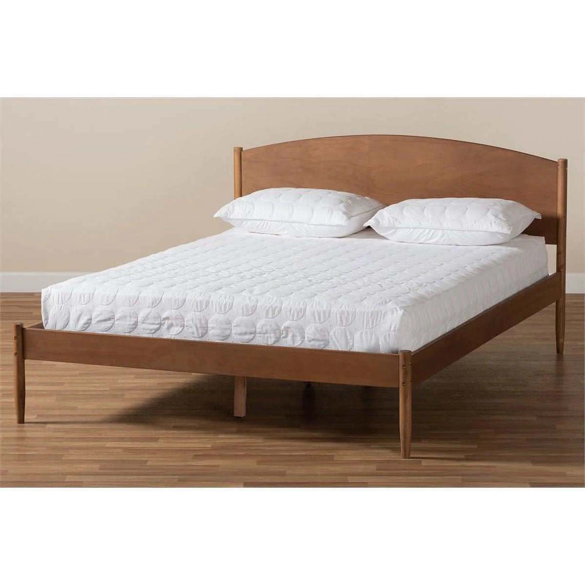 Full Size Ash Brown Wood Platform Bed Z5356