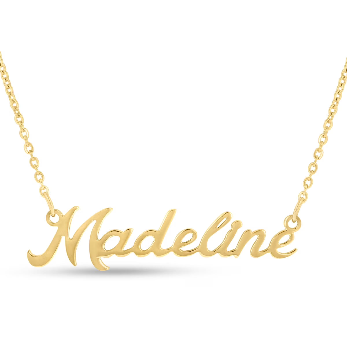 Gold Nameplate Necklace, 16 inches I899