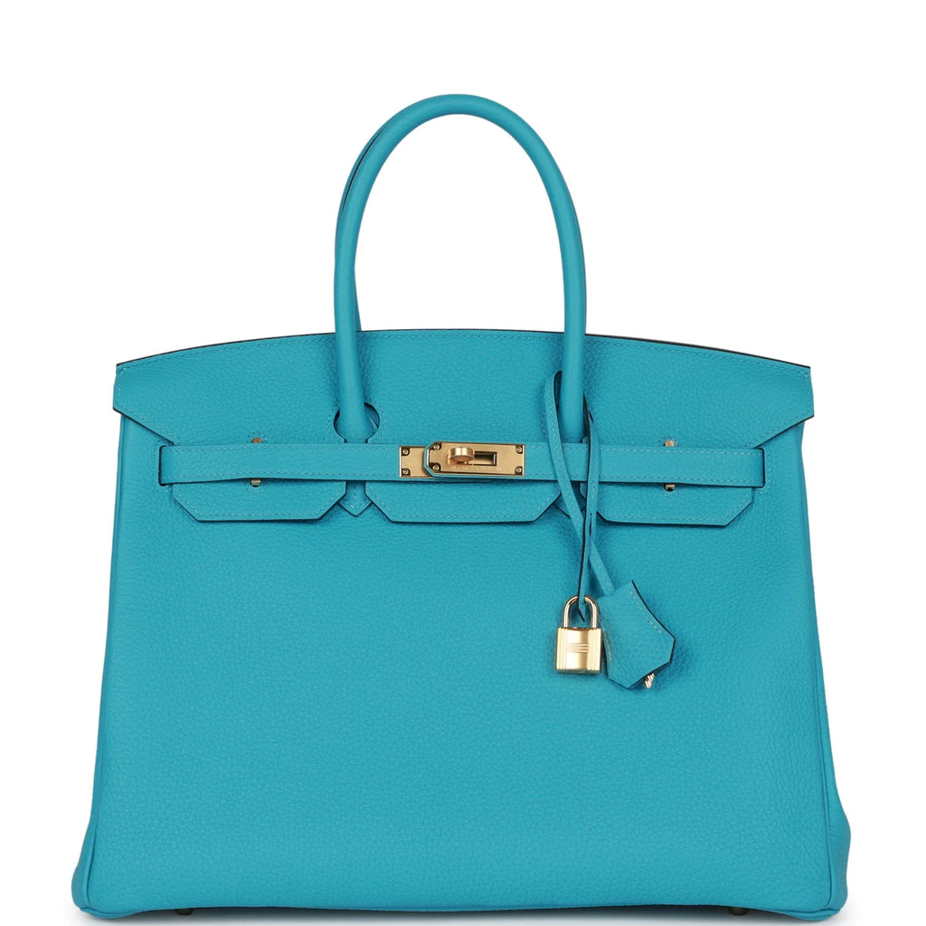 Birkin 35 Bleu de Nord Togo Goldhardware Y5483