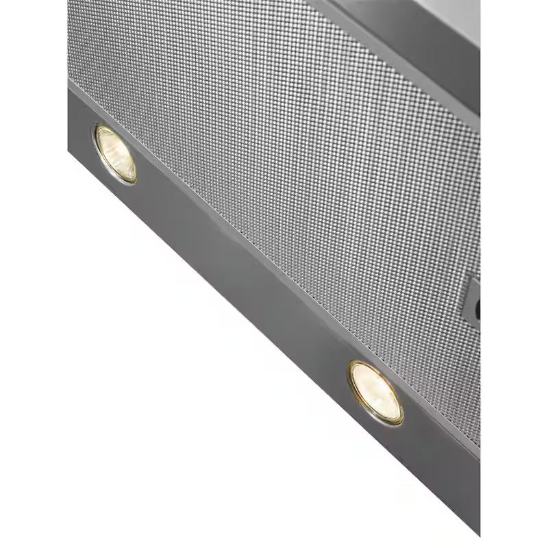 36 in. Convertible Wall Mount Chimney Range Hood in Stainless Steel with Glass Canopy I7112