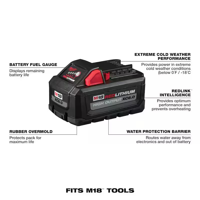18V Lithium-Ion Brushless Cordless Deep Cut Band Saw Kit with Two 6.0Ah Batteries H769644