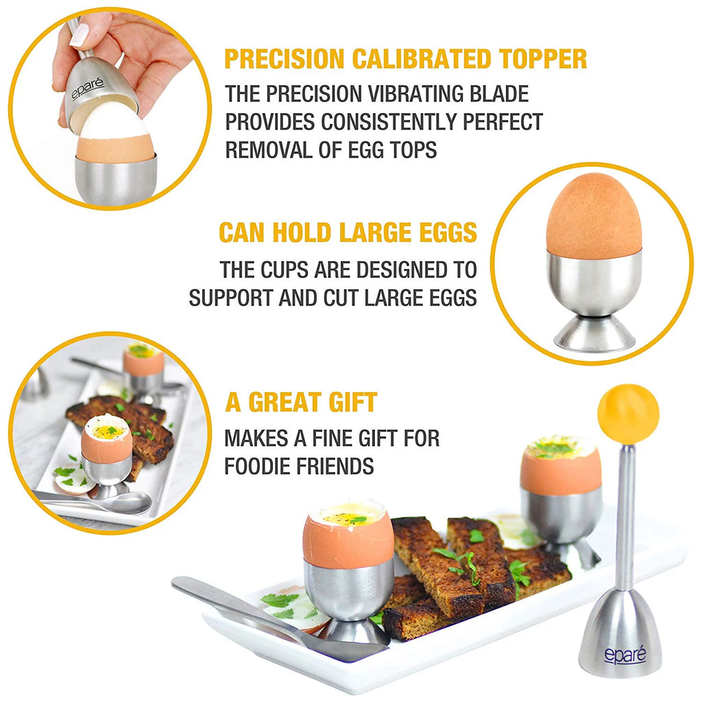 Soft Boiled Egg Tool Set with Egg Cups L2308