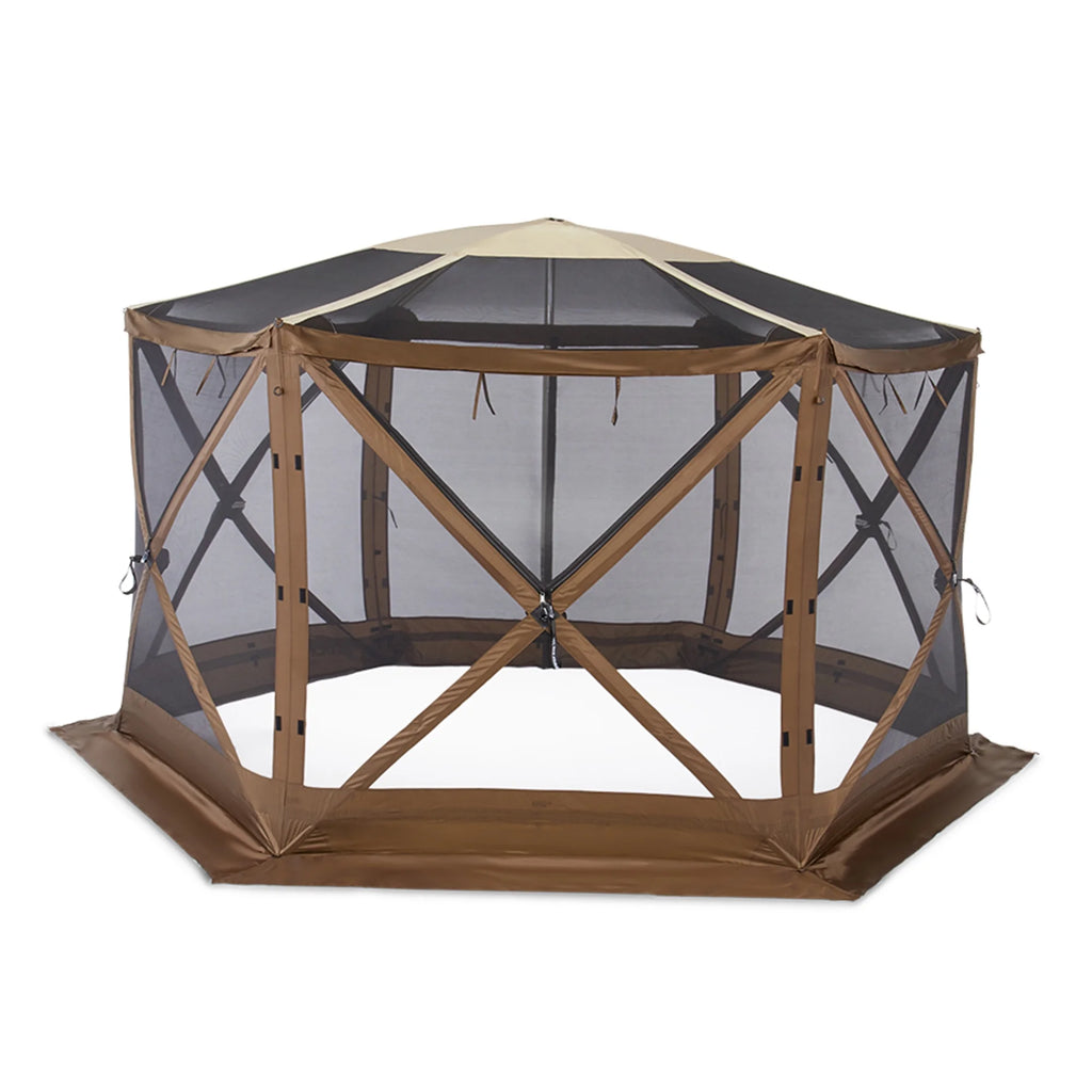 Brown Portable Camping Gazebo Shelter B42804