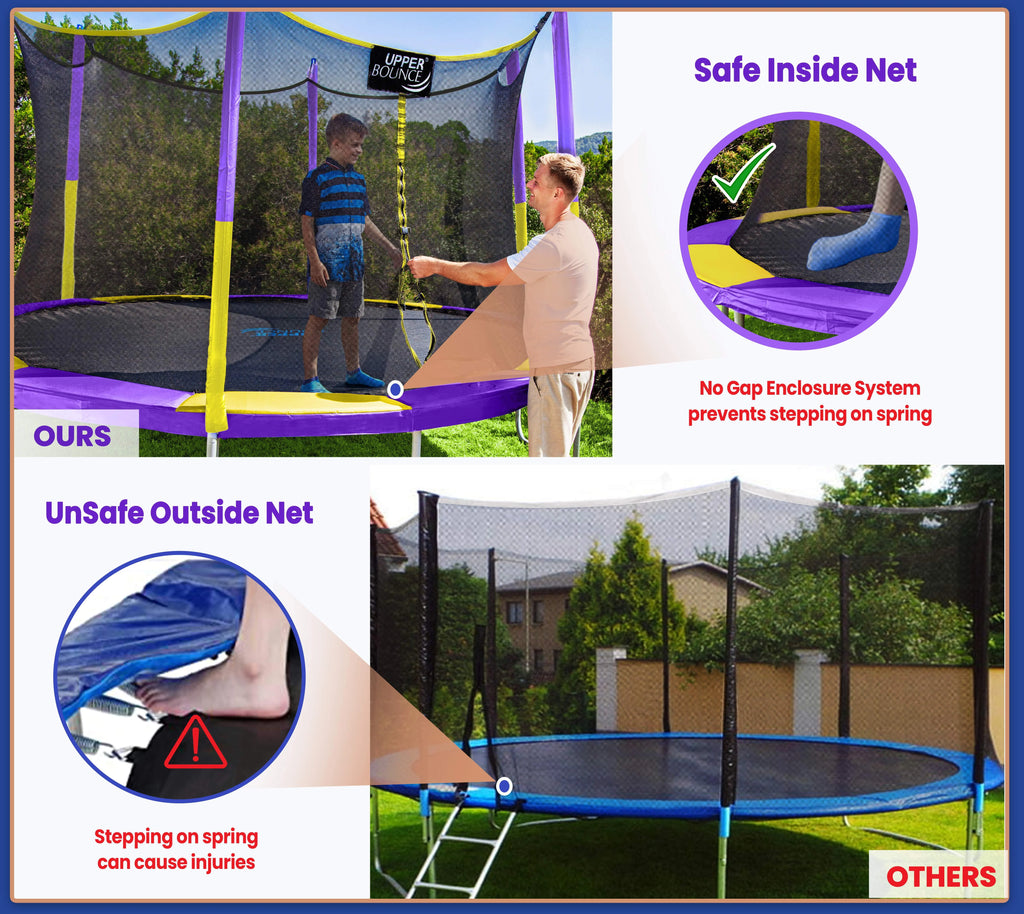 9 FT Round Trampoline Set with Safety Enclosure H164