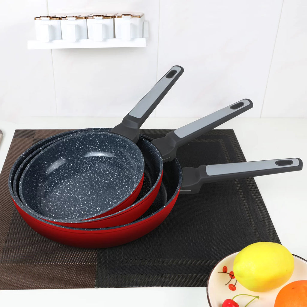 Red 9.5 Inch Non-Stick Frying Pans R695