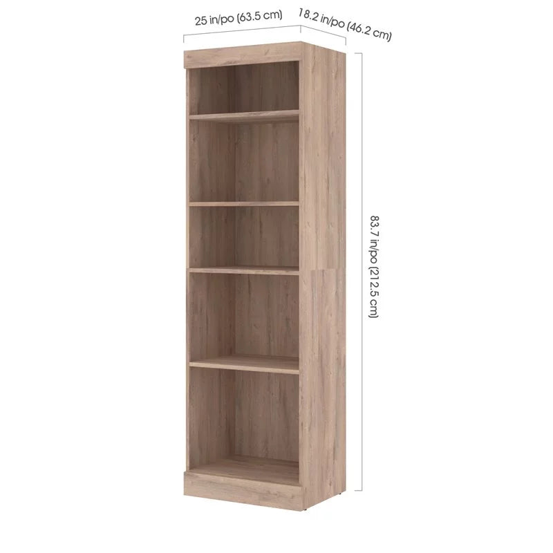 25" Shelving Unit in Rustic Brown H66033