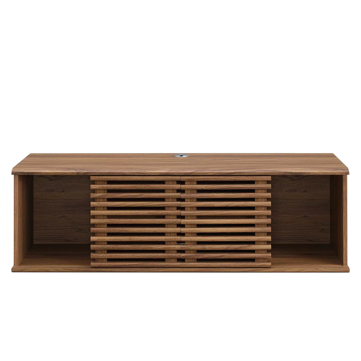 46" Wall-Mount Media Console TV Stand in Walnut K404053