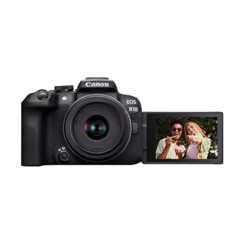Mirrorless Camera with Lens, Tripod and Microphone, 24.2 Megapixel, 4K Video, Black L532