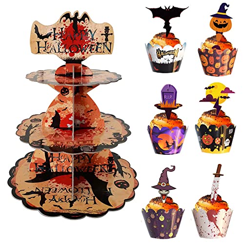 Halloween Tiered Tray Decoration Set 2PC T50765