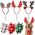 Christmas Dog Headband and Bandana Set Z573