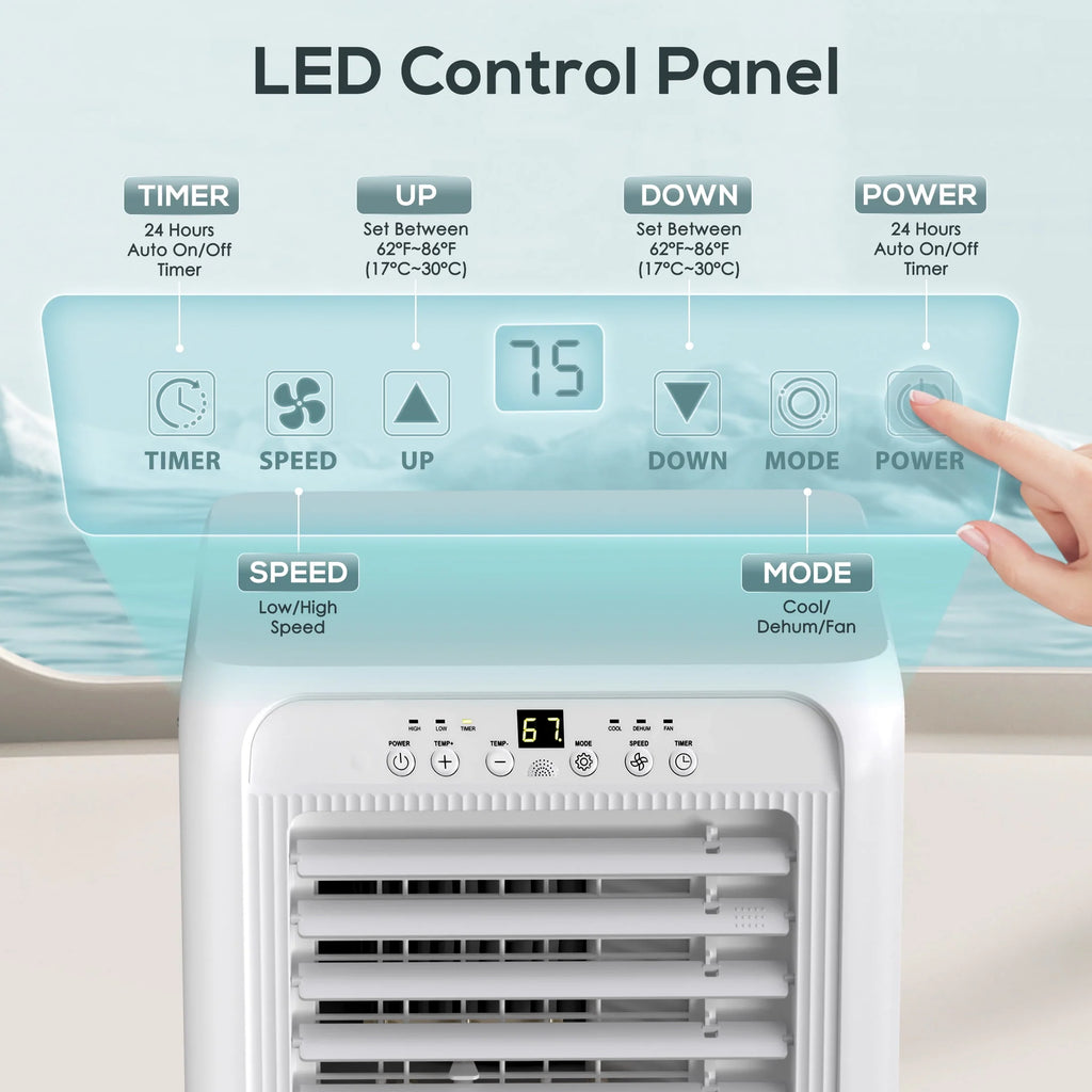 5000BTU Portable Air Conditioner 3 in 1 S323