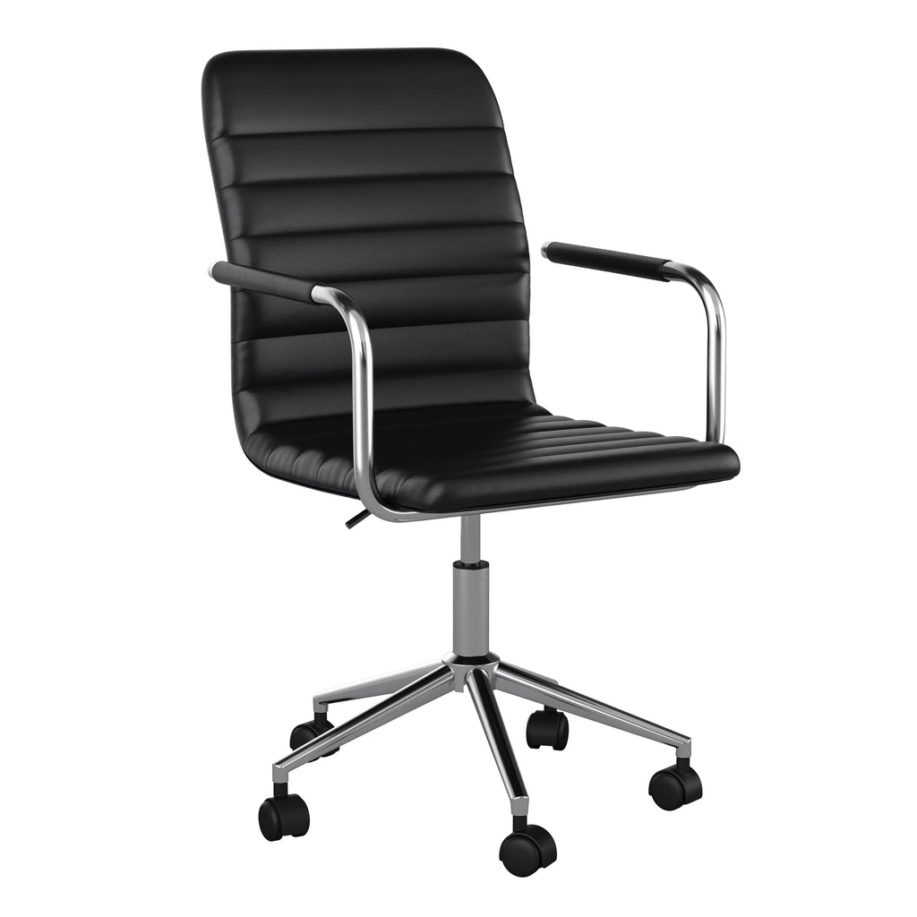 Black Upholstered Office Chair X49181