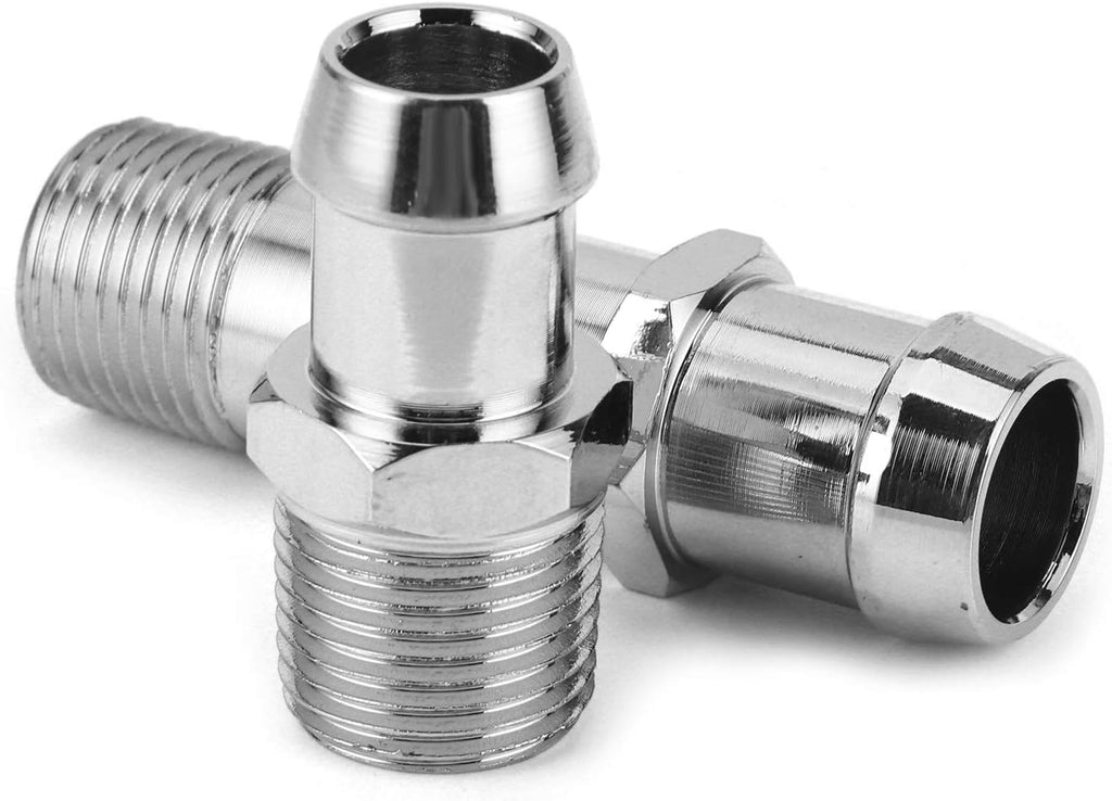 Heater Hose Connector, 2pcs for 3/4in Water Pump 5/8in Intake E585163