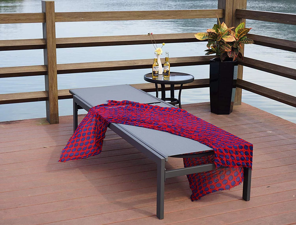 Aluminum Adjustable Chaise Lounge L192