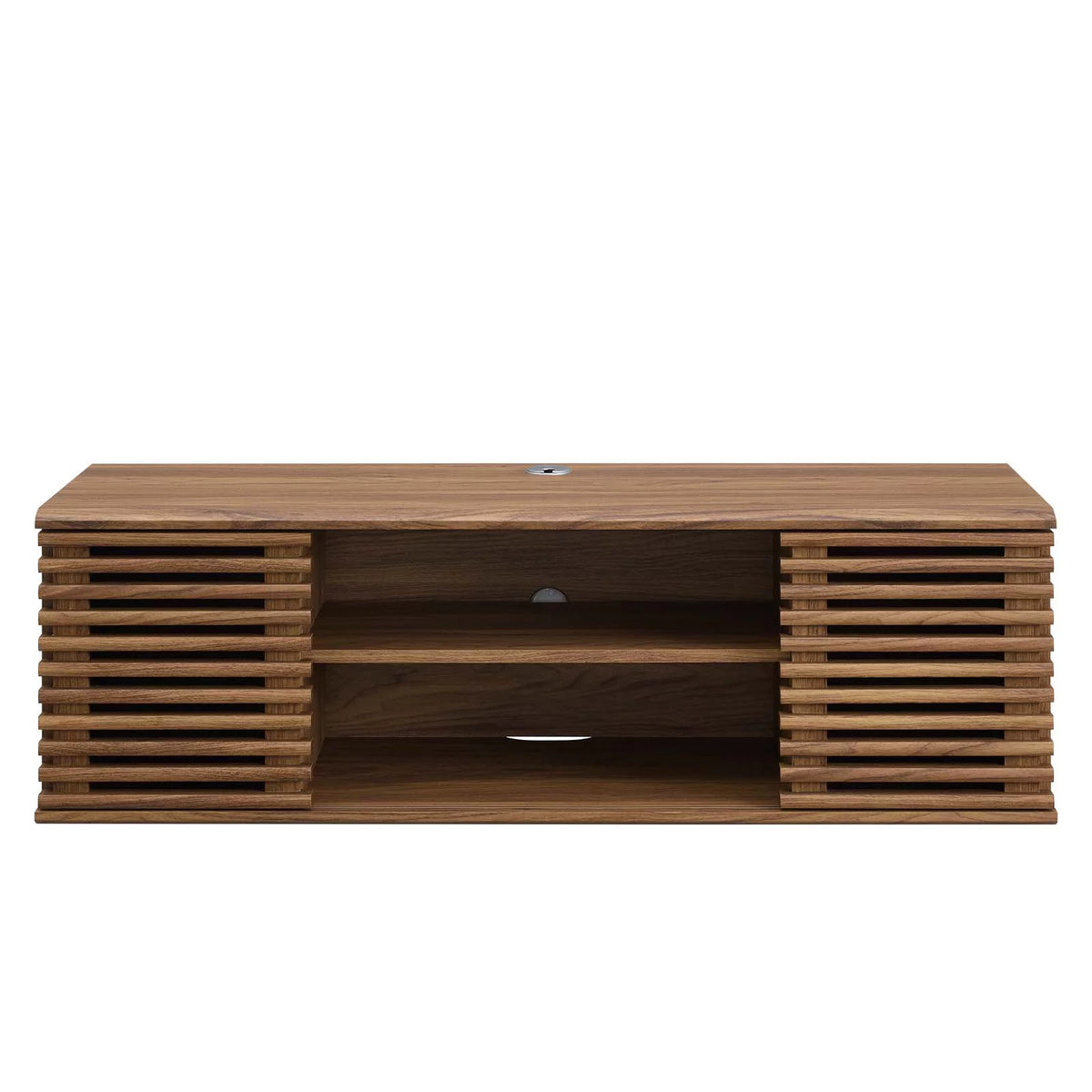 46" Wall-Mount Media Console TV Stand in Walnut K404053