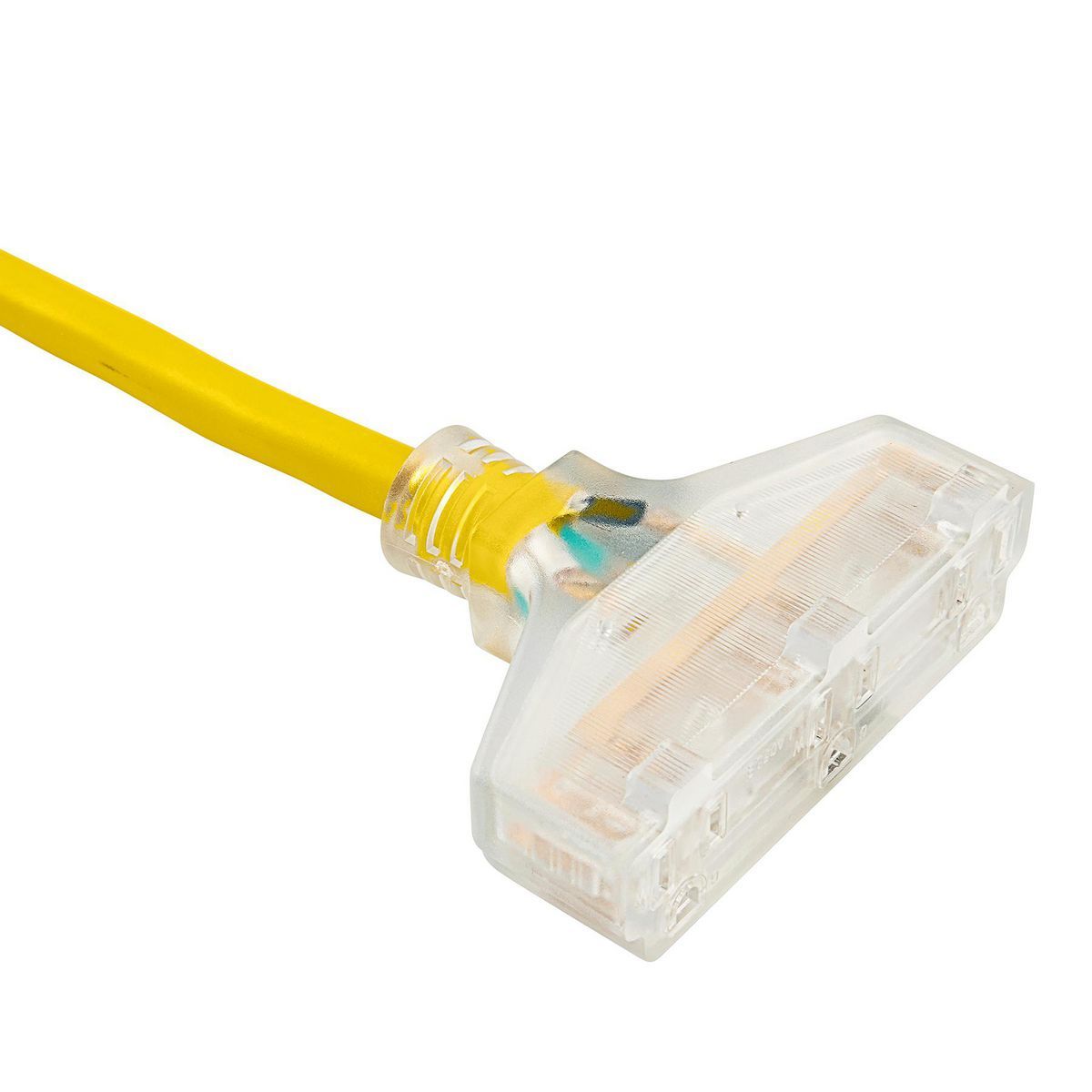 100 ft. 10/3 Gauge Triple-Tap Extension Cord, Yellow A18392