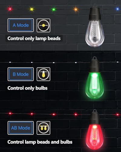 50Ft RGBw Color Changing Dimmable String Lights B305