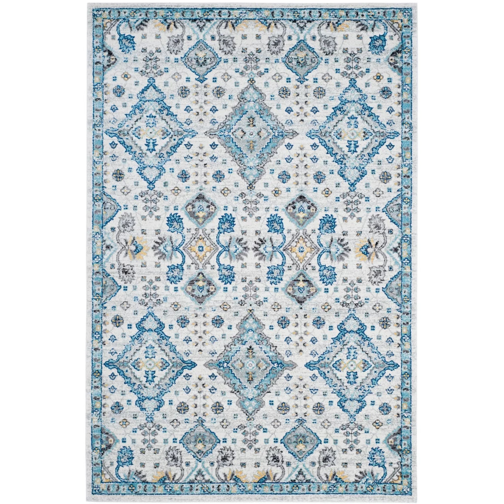 Ivory Light Blue 10' x 14' Area Rug T627