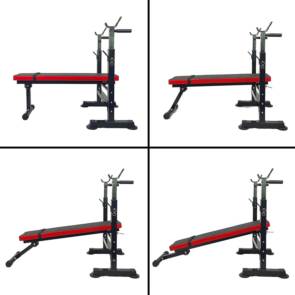 Adjustable Olympic Workout Bench with Squat Rack Y2871