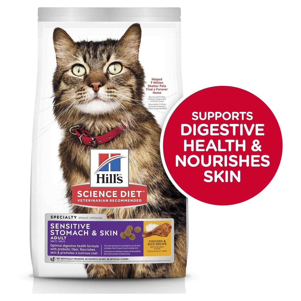 Sensitive Stomach and Skin Dry Cat Food L396