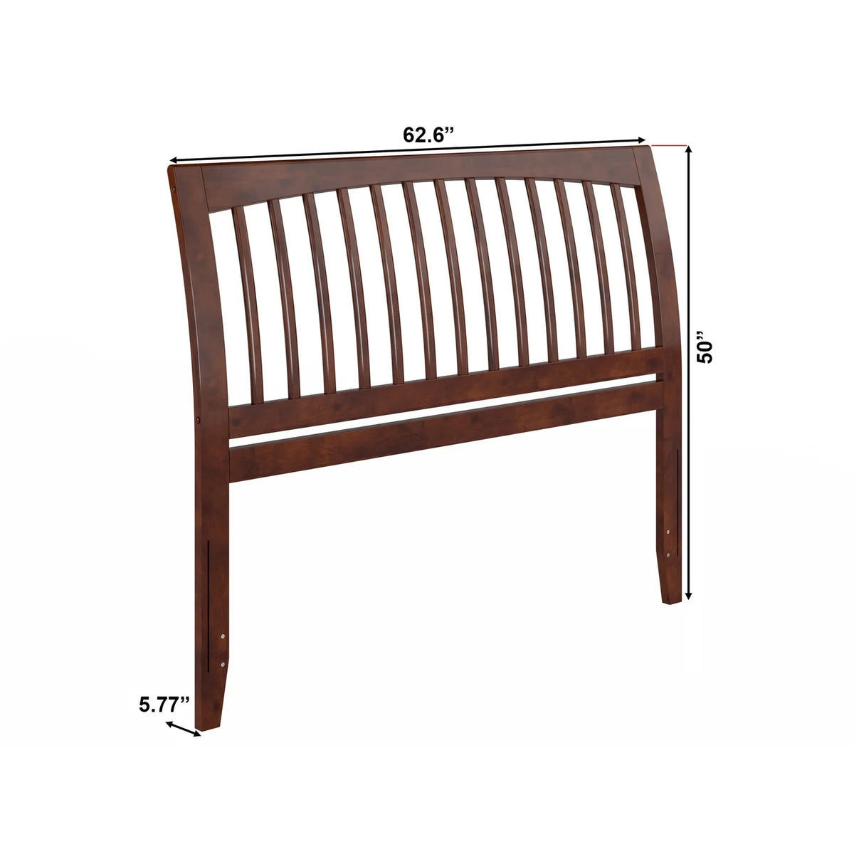 Queen Sleigh Solid Wood Slat Headboard O23306
