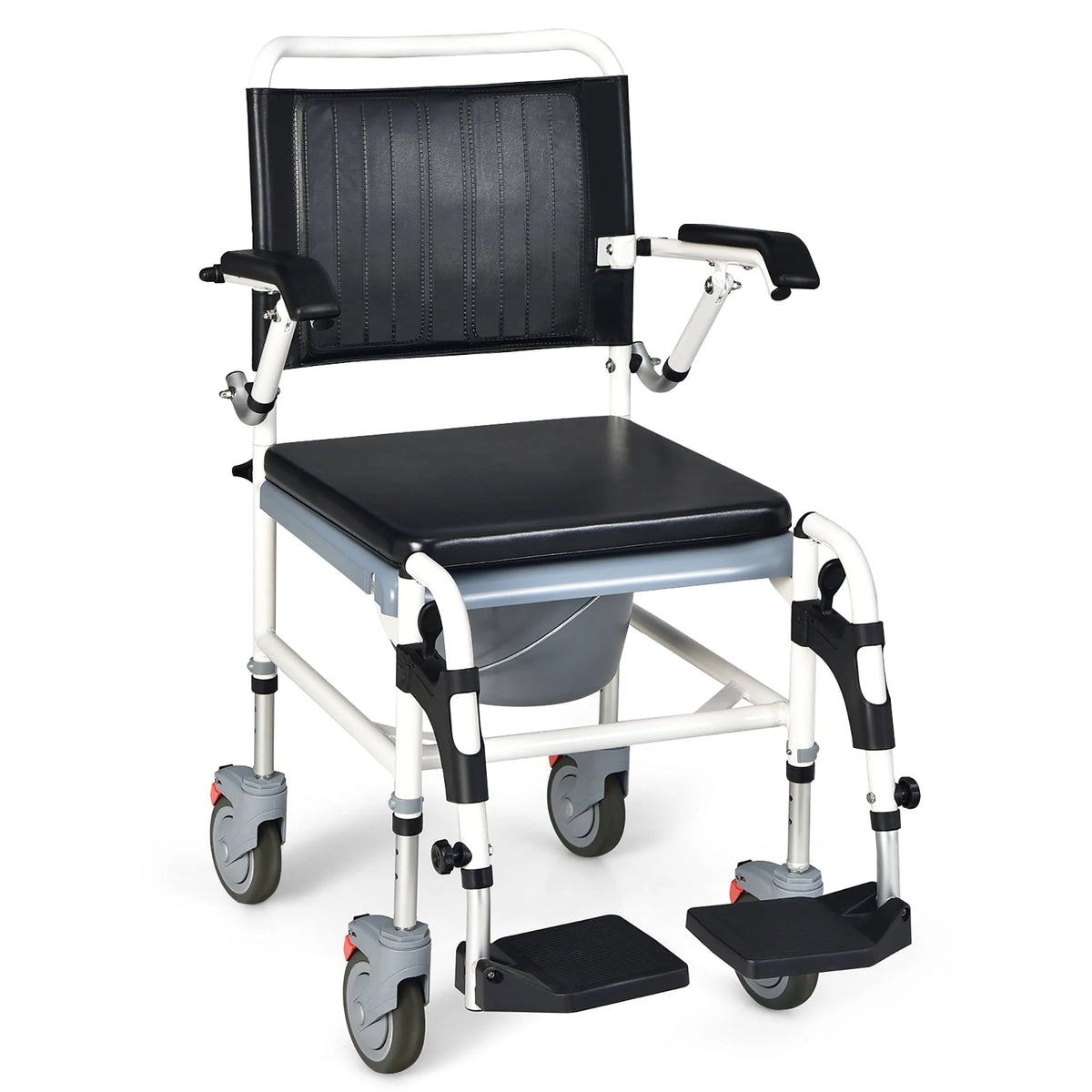 4-in-1 Commode Chair with Detachable Bucket Y1095